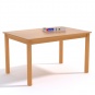 Rechtecktisch, 120x80 cm (B/T), 70 cm hoch, gerade Zarge 